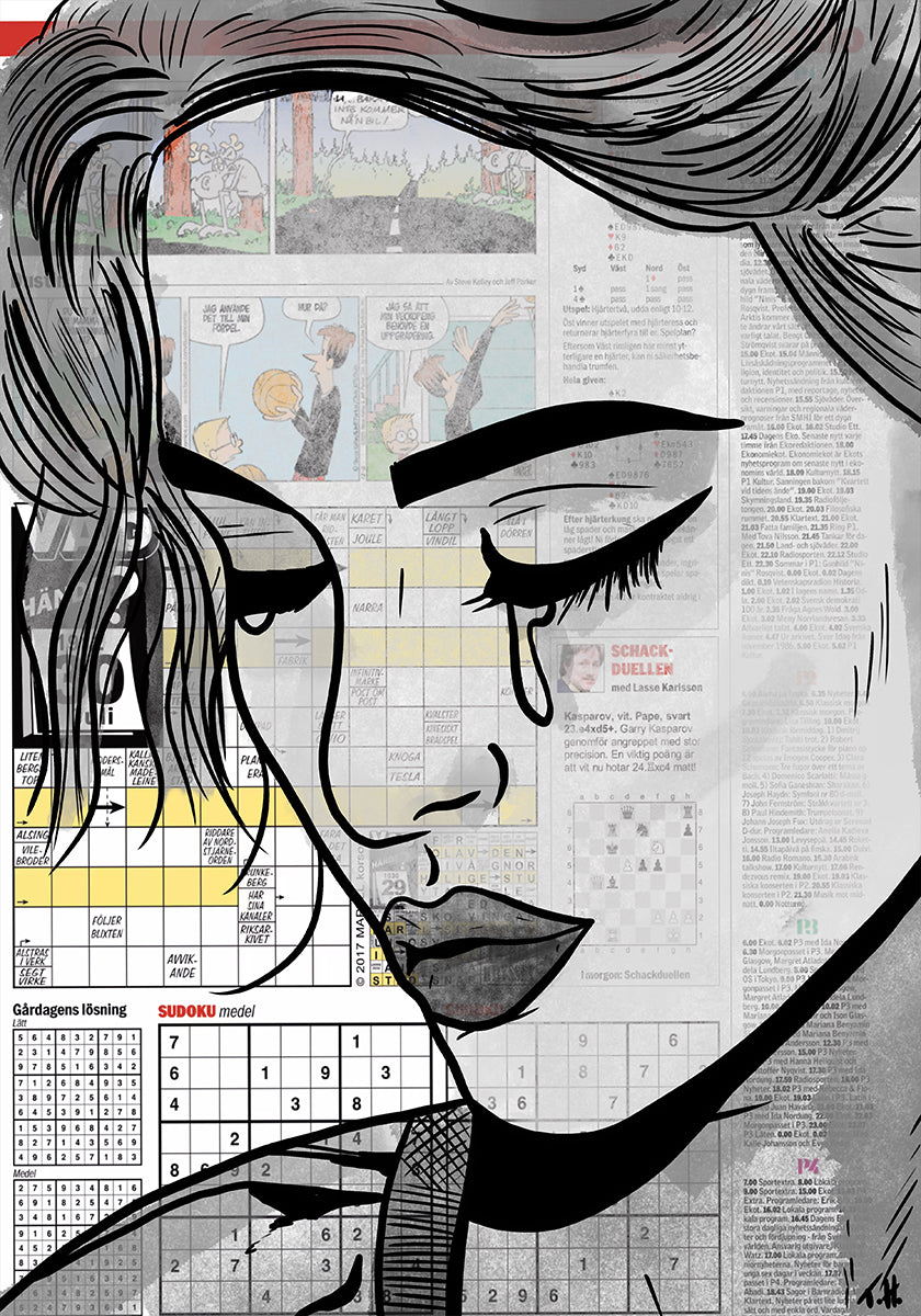 Papír dívka plakát