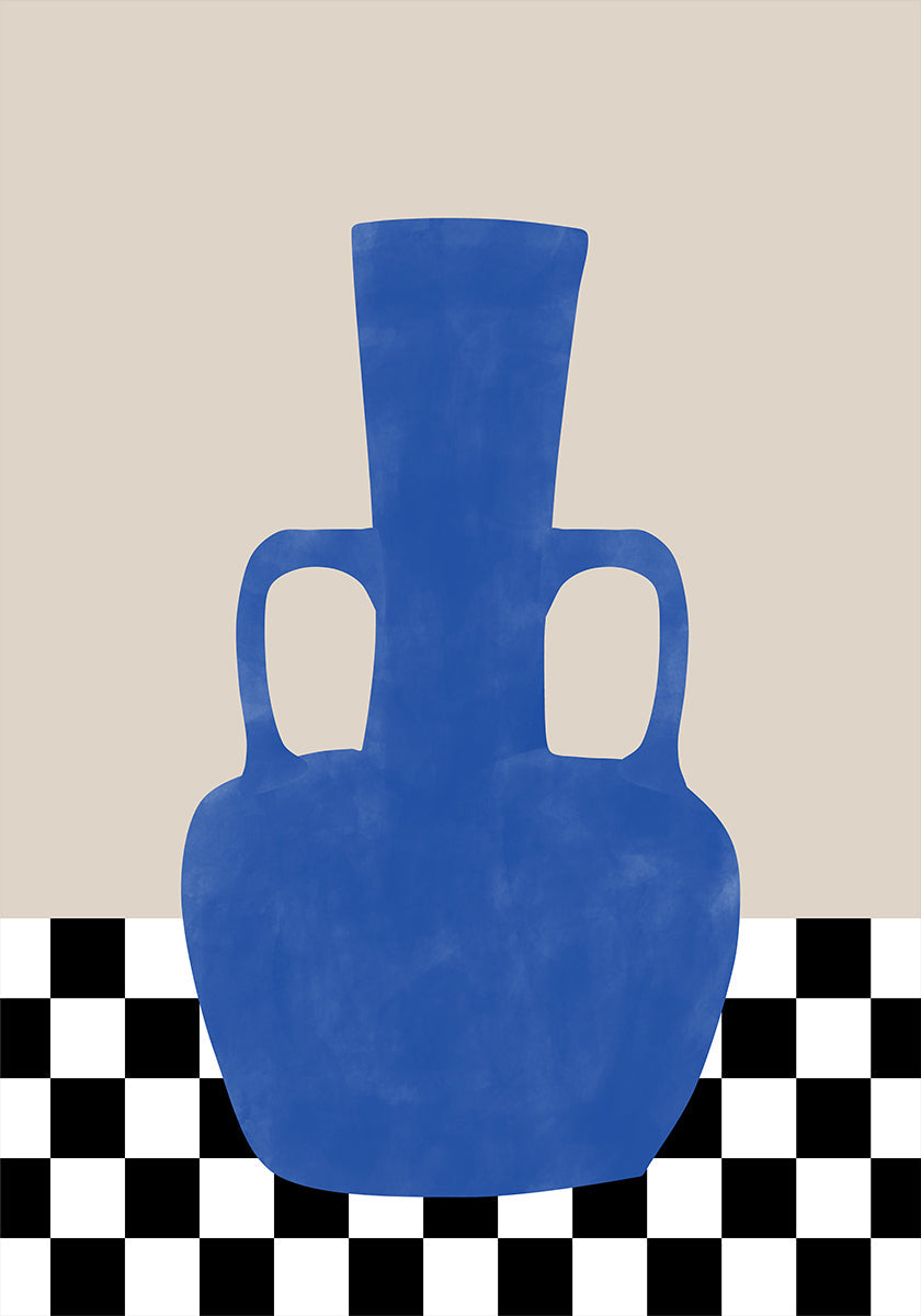 Plakát na šachovnici Azure Vase