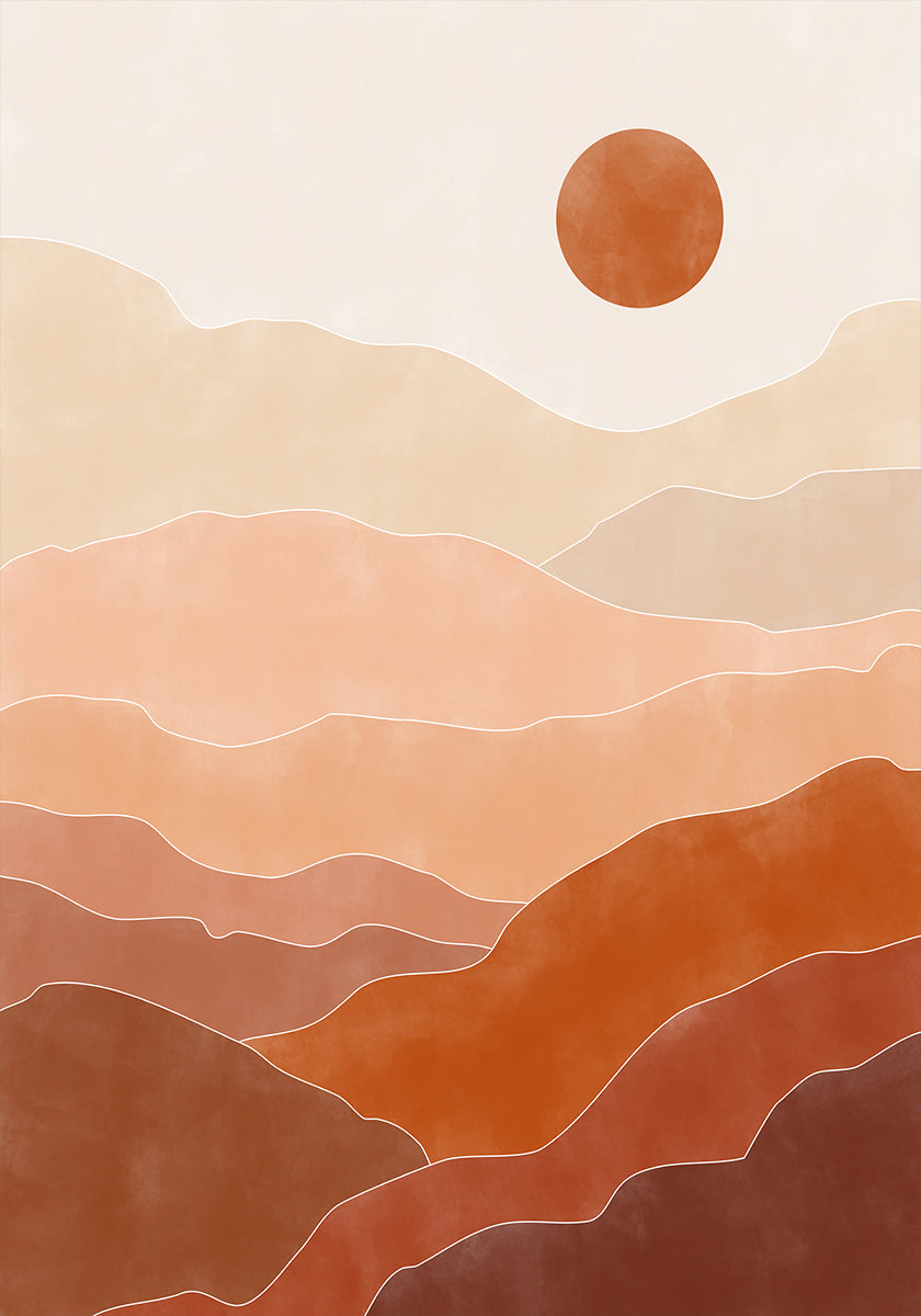 Pouštní východ slunce