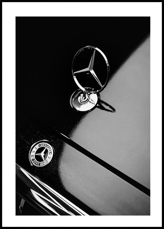 Mercedes Benz B&W Plakat - Posterbox.dk