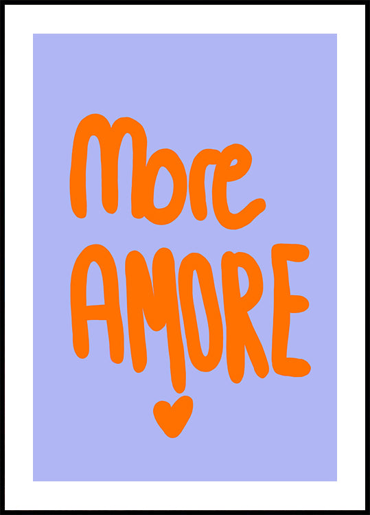 Tučná typografie v zářivě oranžovém plakátu