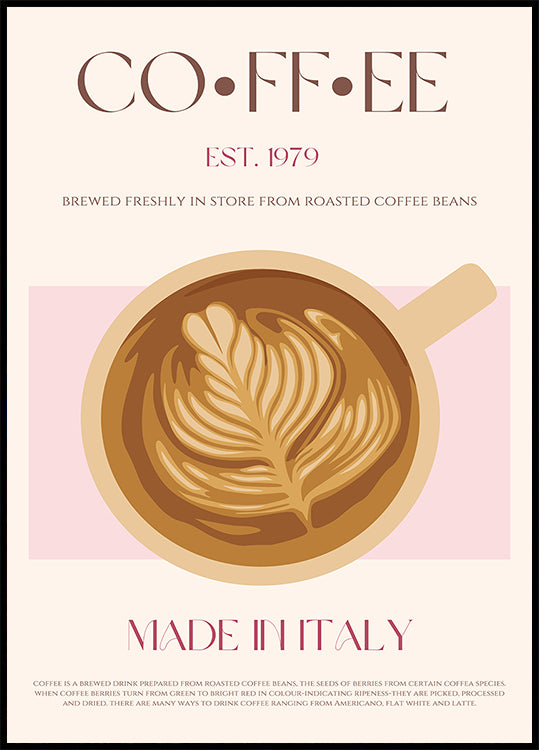 Italská káva plakát