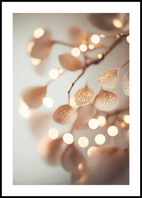 Zářící okvětní lístky plakát