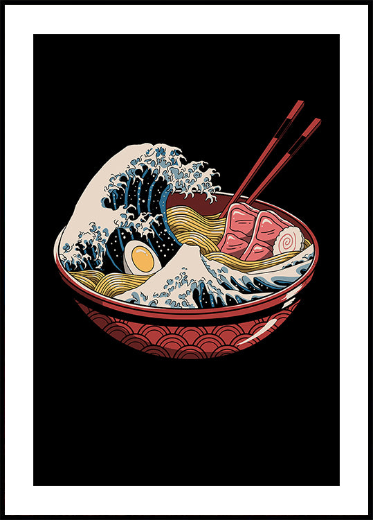 Velký plakát Ramen Wave