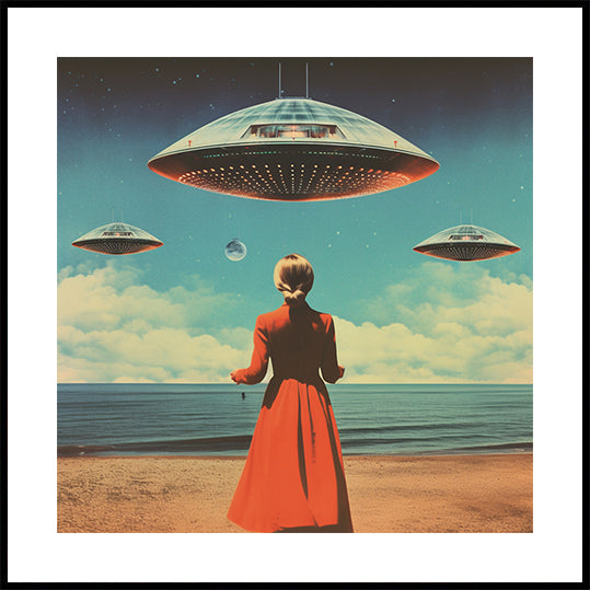 UFO Skies Collage Art (NOVINKA)