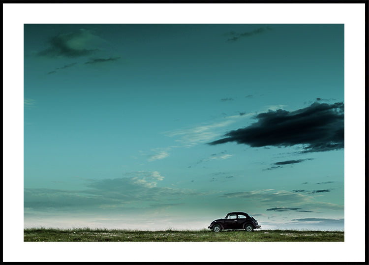 Červený VW Beetle