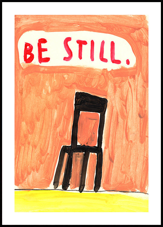 Černá židle plakát