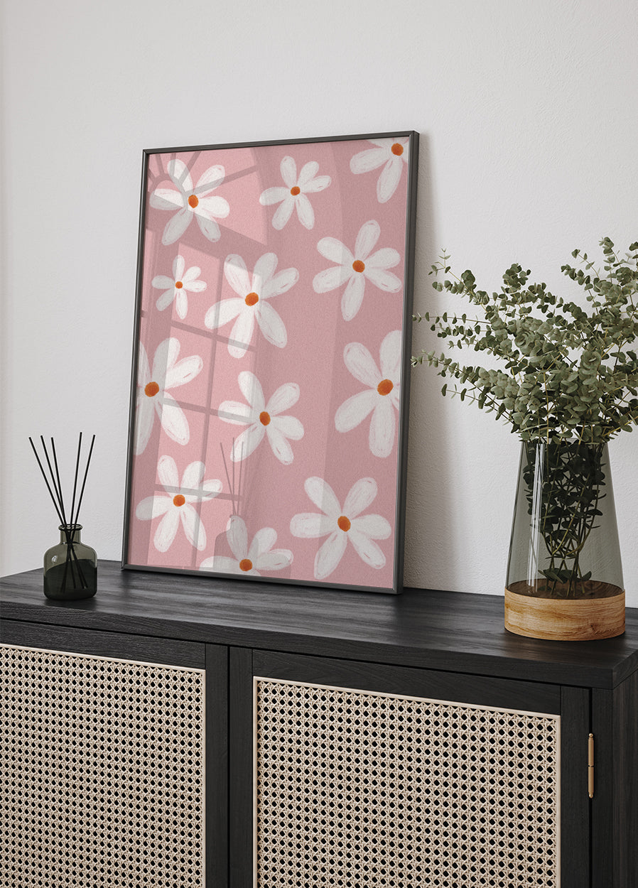 Little White Flowers Plakat - Posterbox.dk