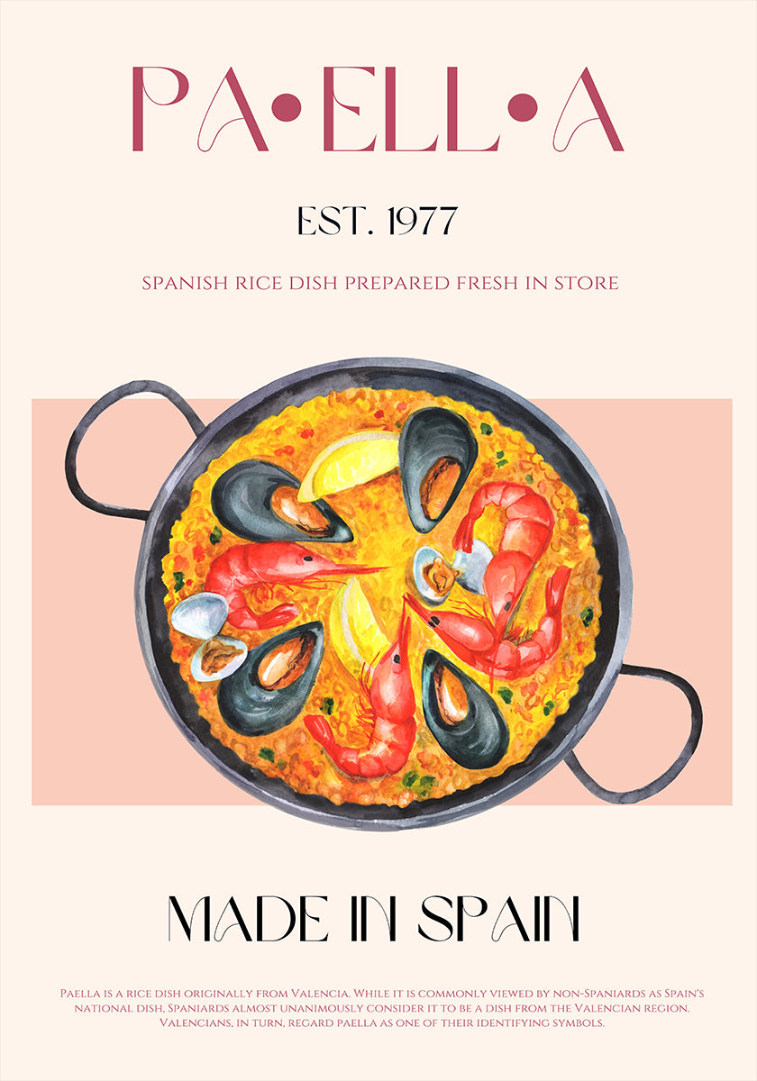 Plakát Paella Delight