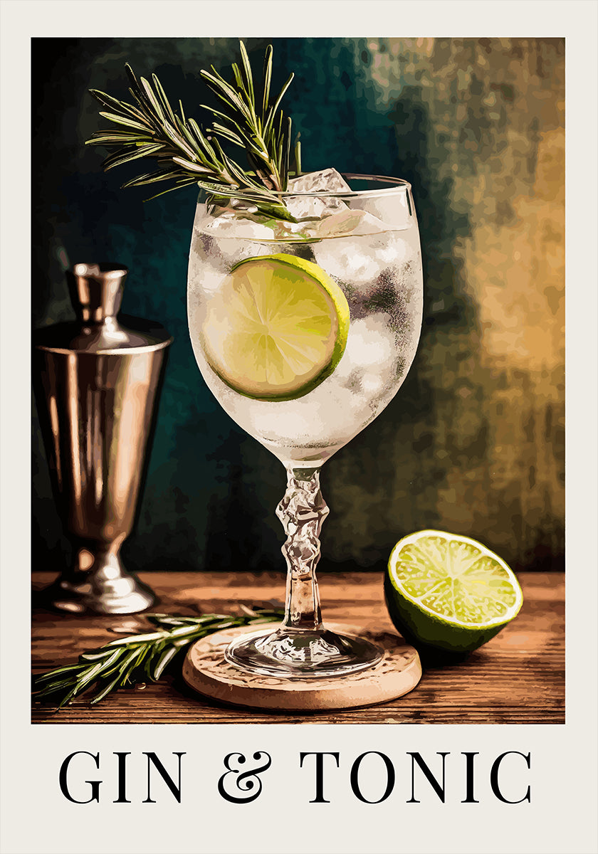 Plakát Gin & Tonic