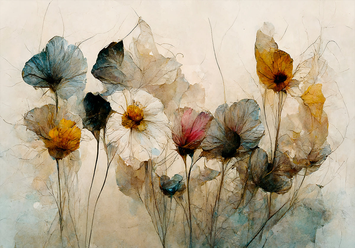 Plakát šeptající květy