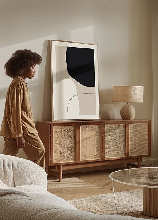 Monochromatické tvary plakát