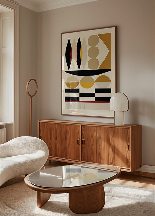 Abstraktní kompozice 25 plakát