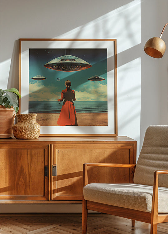 UFO Skies Collage Art (NOVINKA)