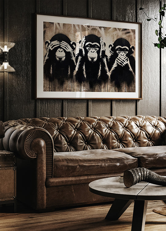 Plakát Tři moudré opice