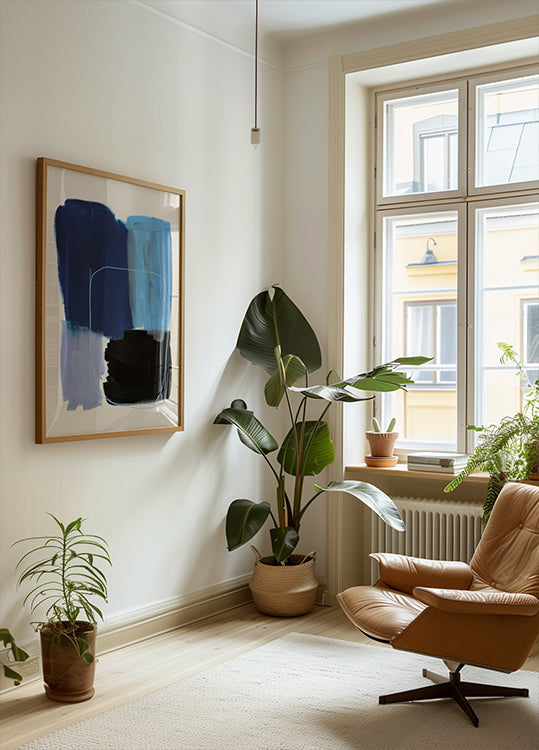 Abstraktní tahy štětcem 120x plakát