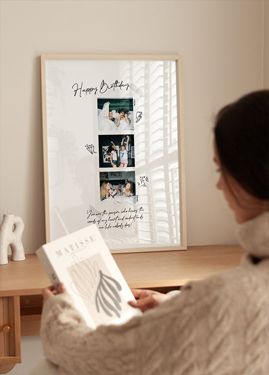 Můj první rok Photo Collage Plakát