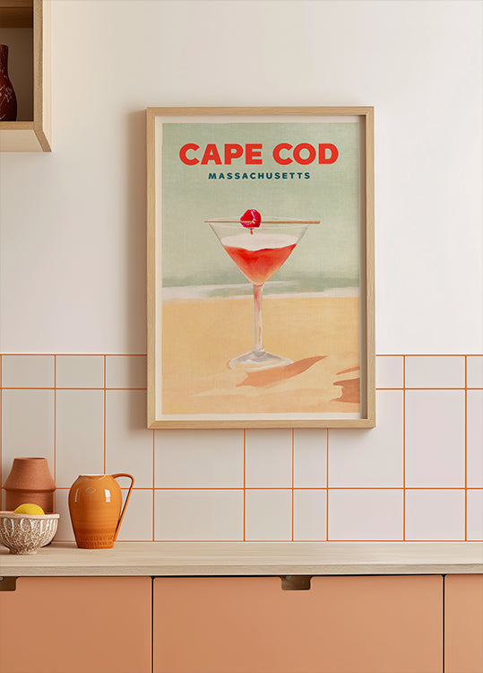 Cape Cod koktejl vysoký plakát