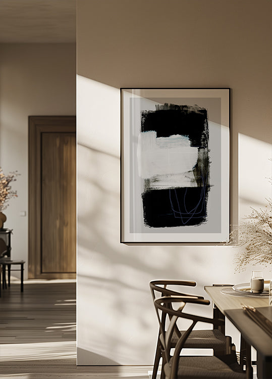 Abstraktní tahy štětcem 130 plakát