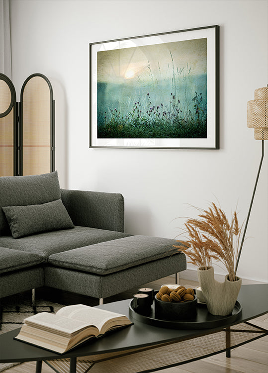 Plakát podzimní východ slunce