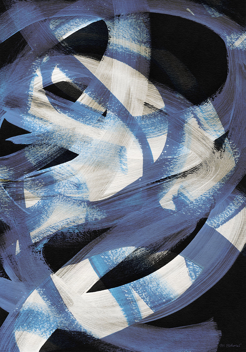 Abstraktní tahy štětcem 128 plakát