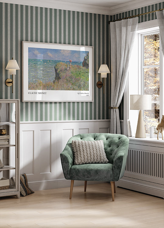 Cliff Walk at Pourville Plakat - Posterbox.dk