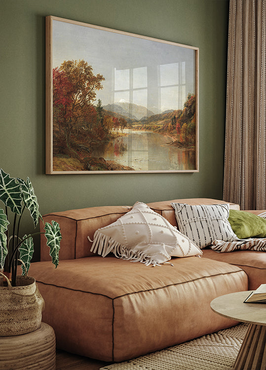 Jasper F. Cropsey - Mount Washington, New Hampshire Plakat - Posterbox.dk