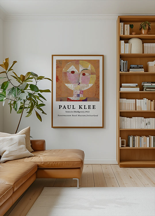 Senecio, abstract geometric face painting Plakat - Posterbox.dk