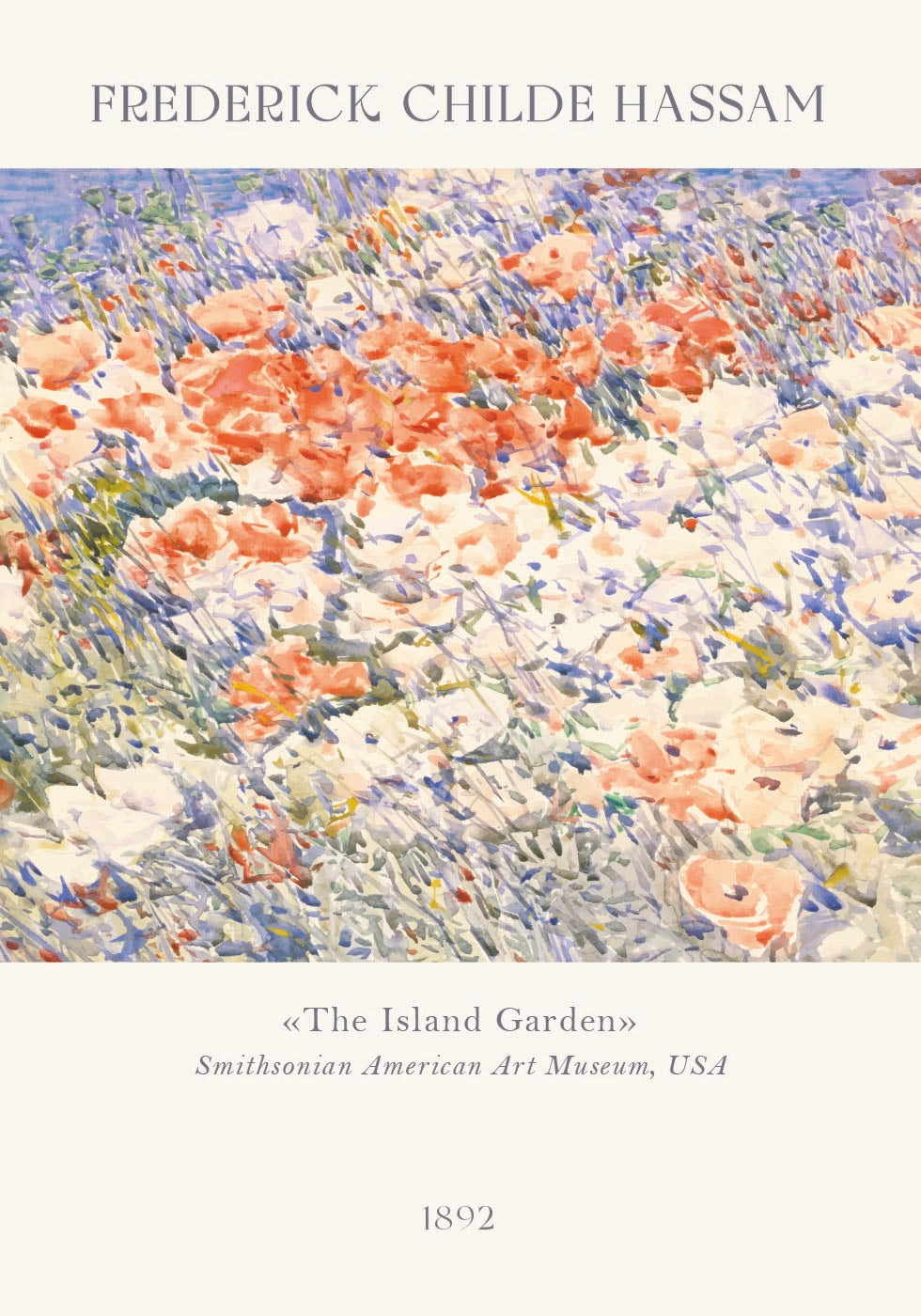 The Island Garden, Childe Hassam Plakat - Posterbox.dk