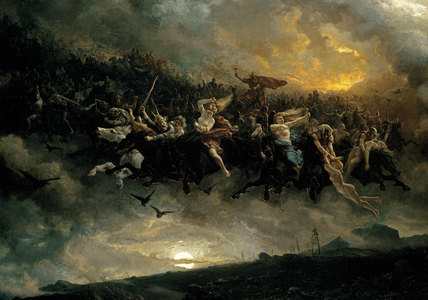 The Wild Hunt of Odin Plakat - Posterbox.dk