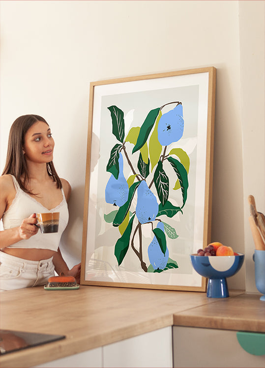 Blue Pears (NEW) - Posterbox