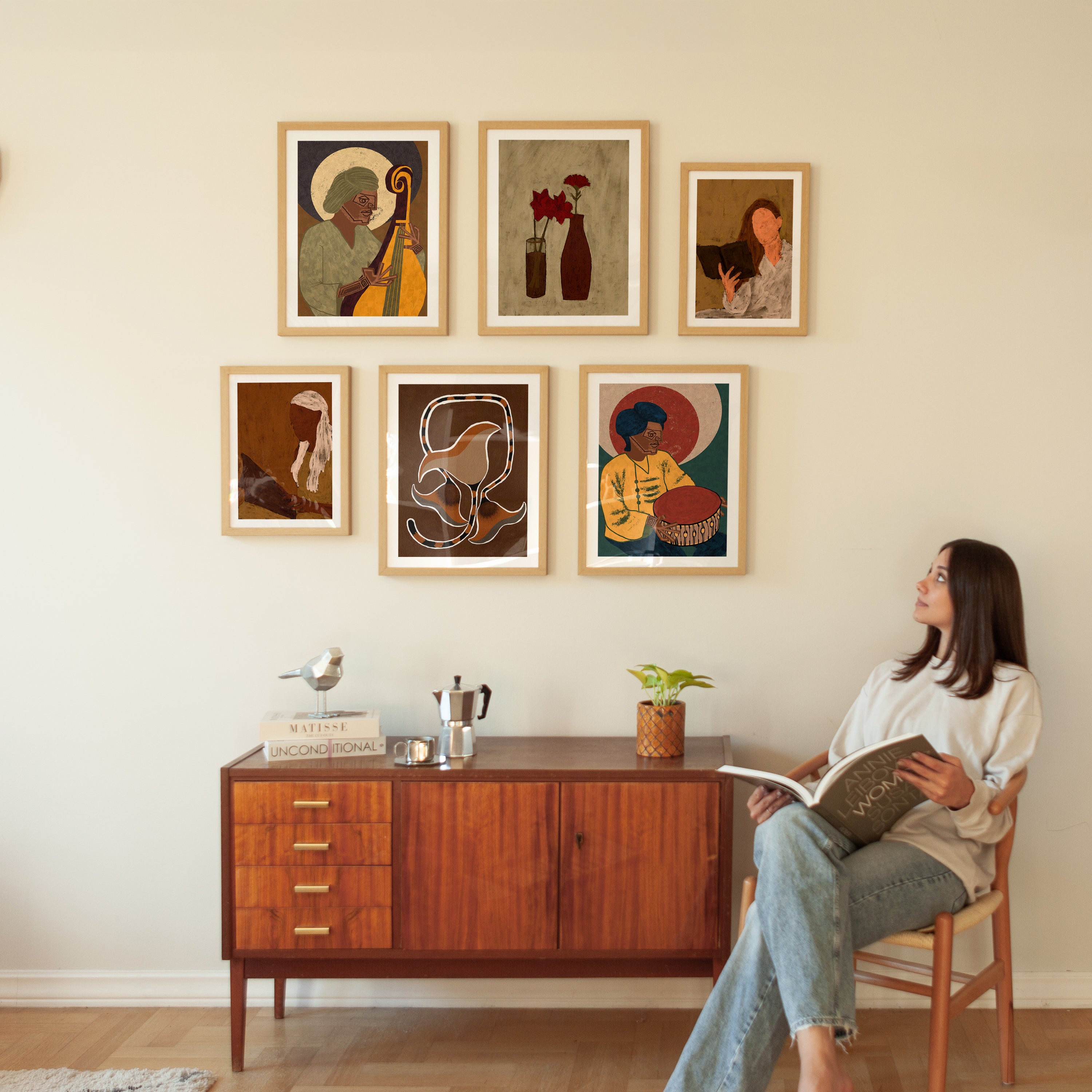Galerie moderního umění nástěnná sada plakát