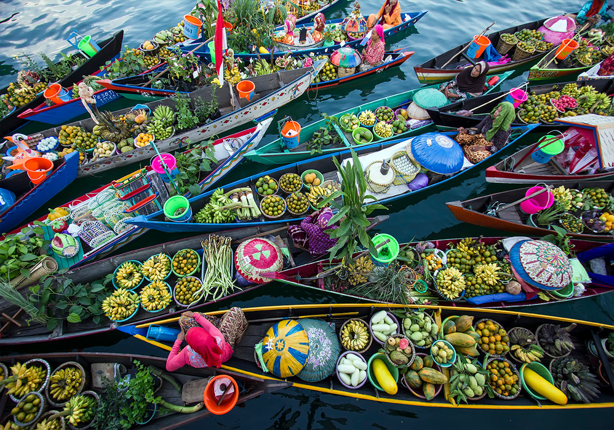 Banjarmasin plovoucí trh