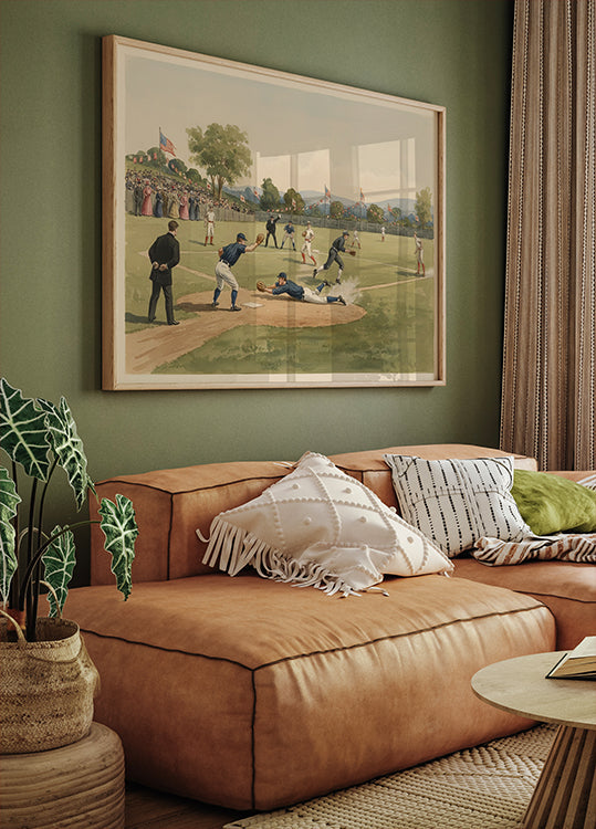 Vintage Baseball Game Poster - Posterbox