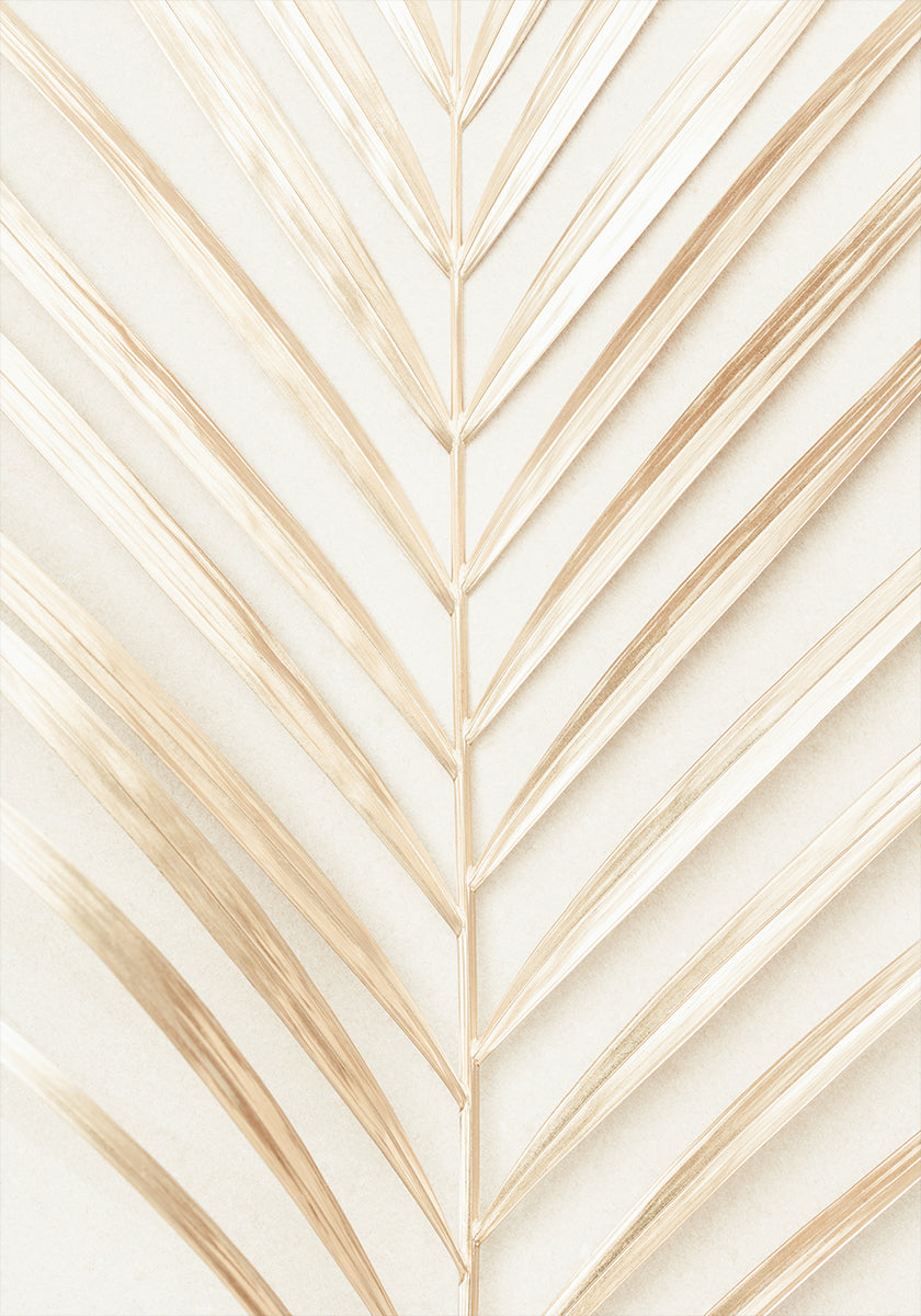 Plakát Golden Palm Leaf