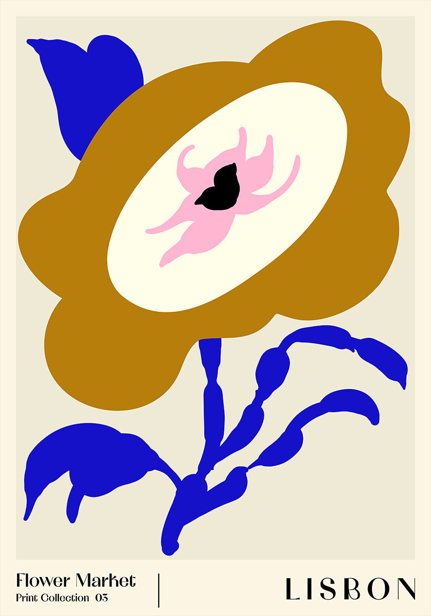 Květinový trh. Lisabonský plakát