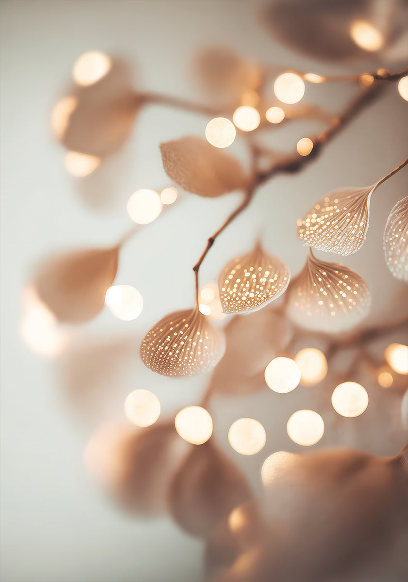 Zářící okvětní lístky plakát