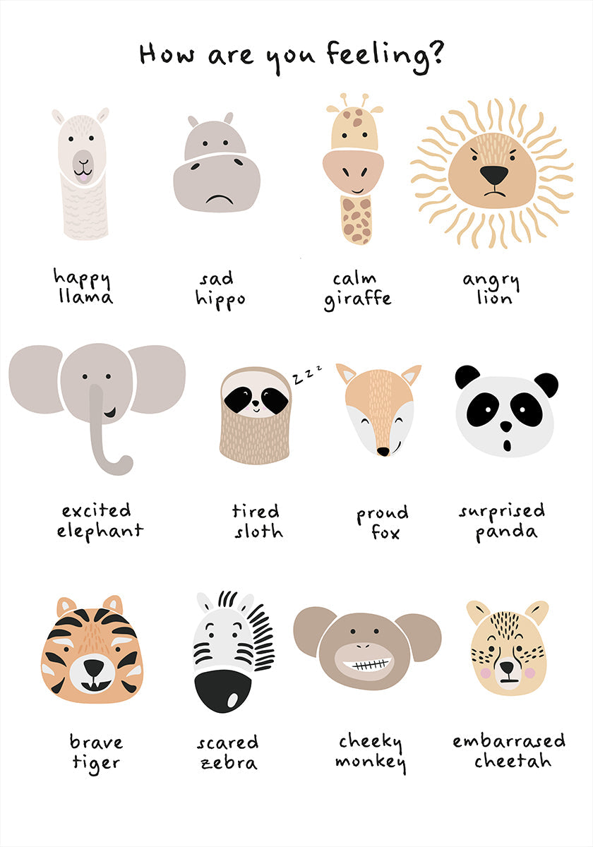 Dětská uklidňující meditace emoce tisk 1 Plakát