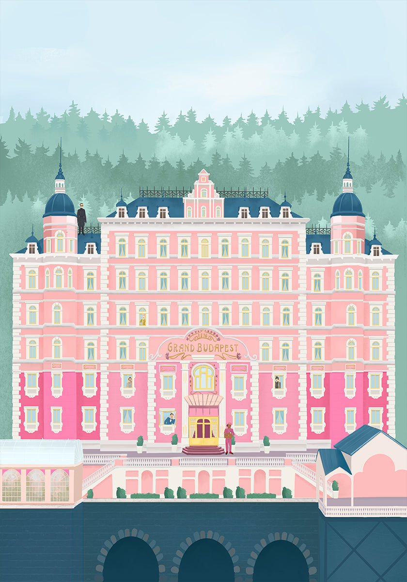 Plakát hotelu Grand Budapest