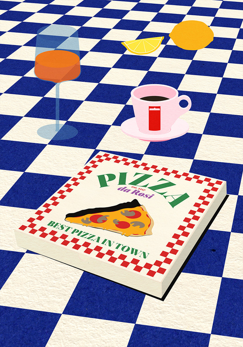 Plakát italského menu