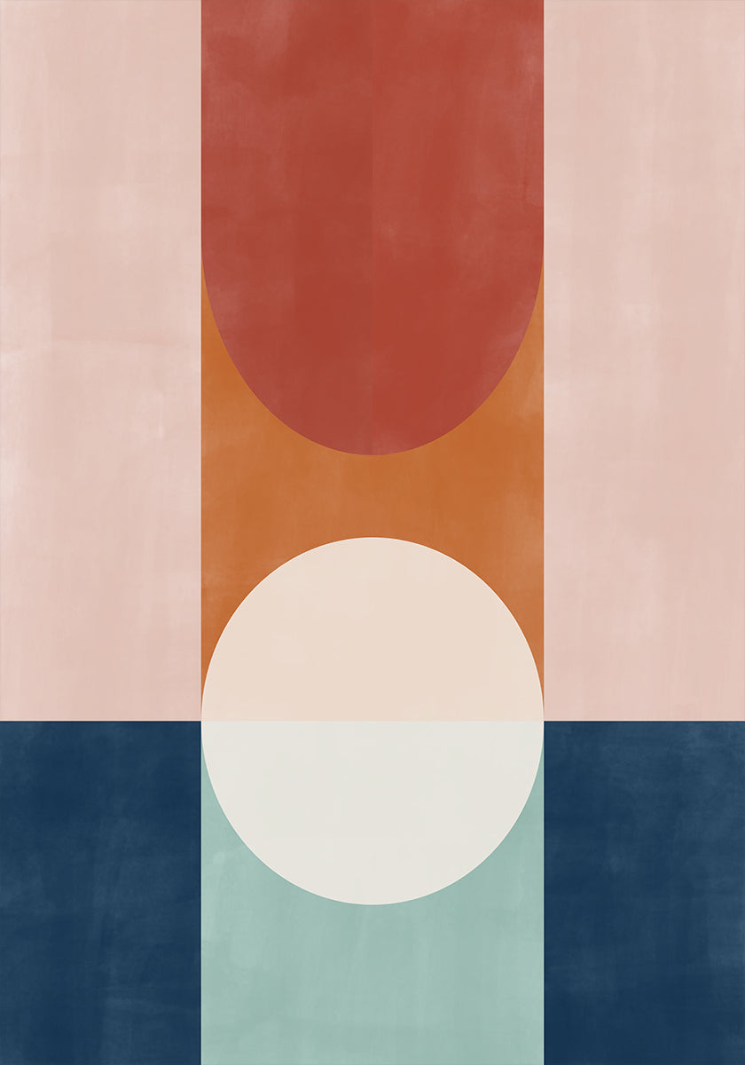 Abstraktní Design S Geometrickými Tvary