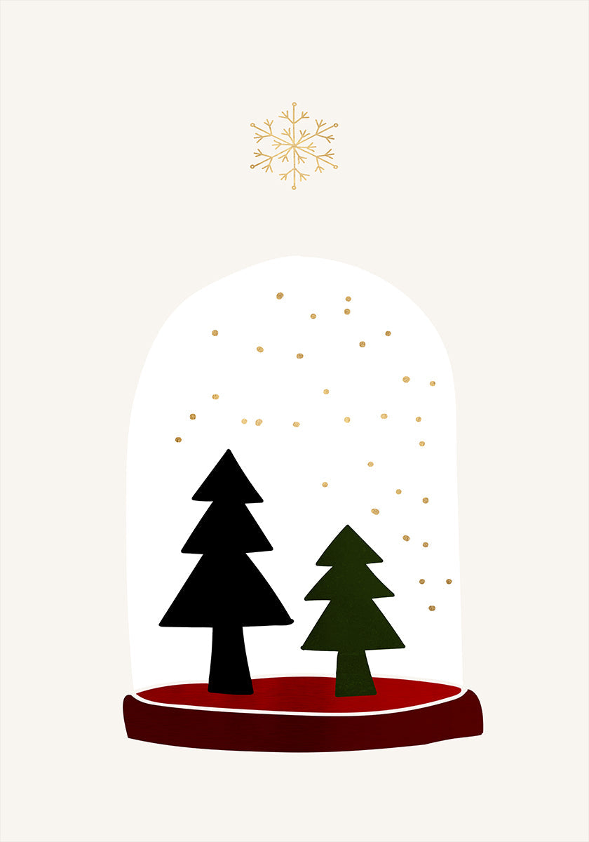 Tančící sněhové vločky plakát