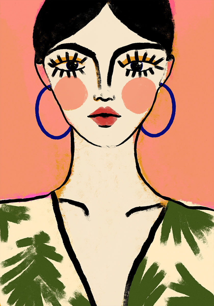 Odvážný plakát elegance