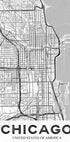 Chicago White Plakat - Posterbox
