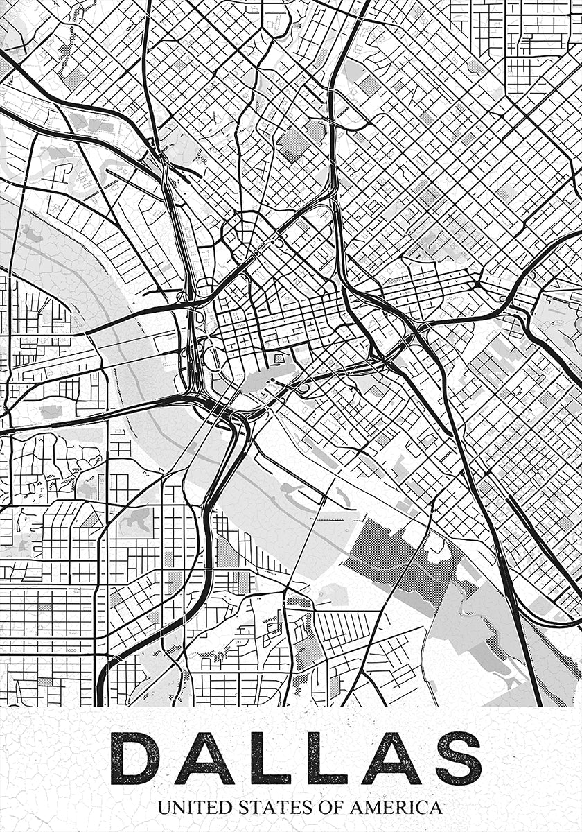 Dallas bílý plakát