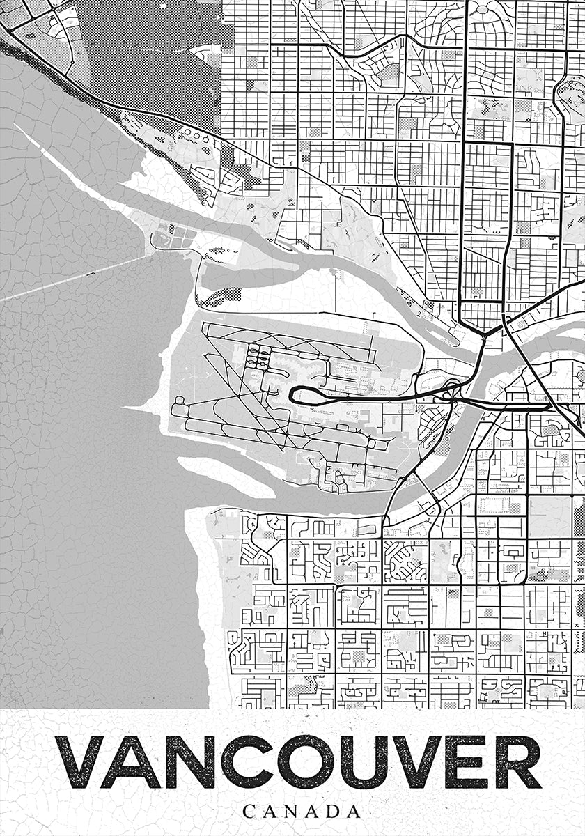 Vancouver bílý plakát