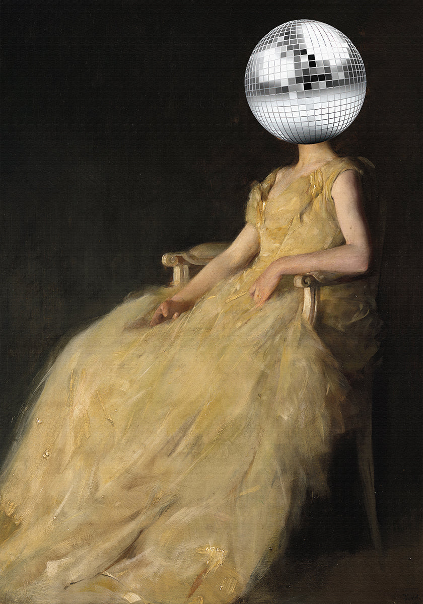 Disco Head Vintage koláž