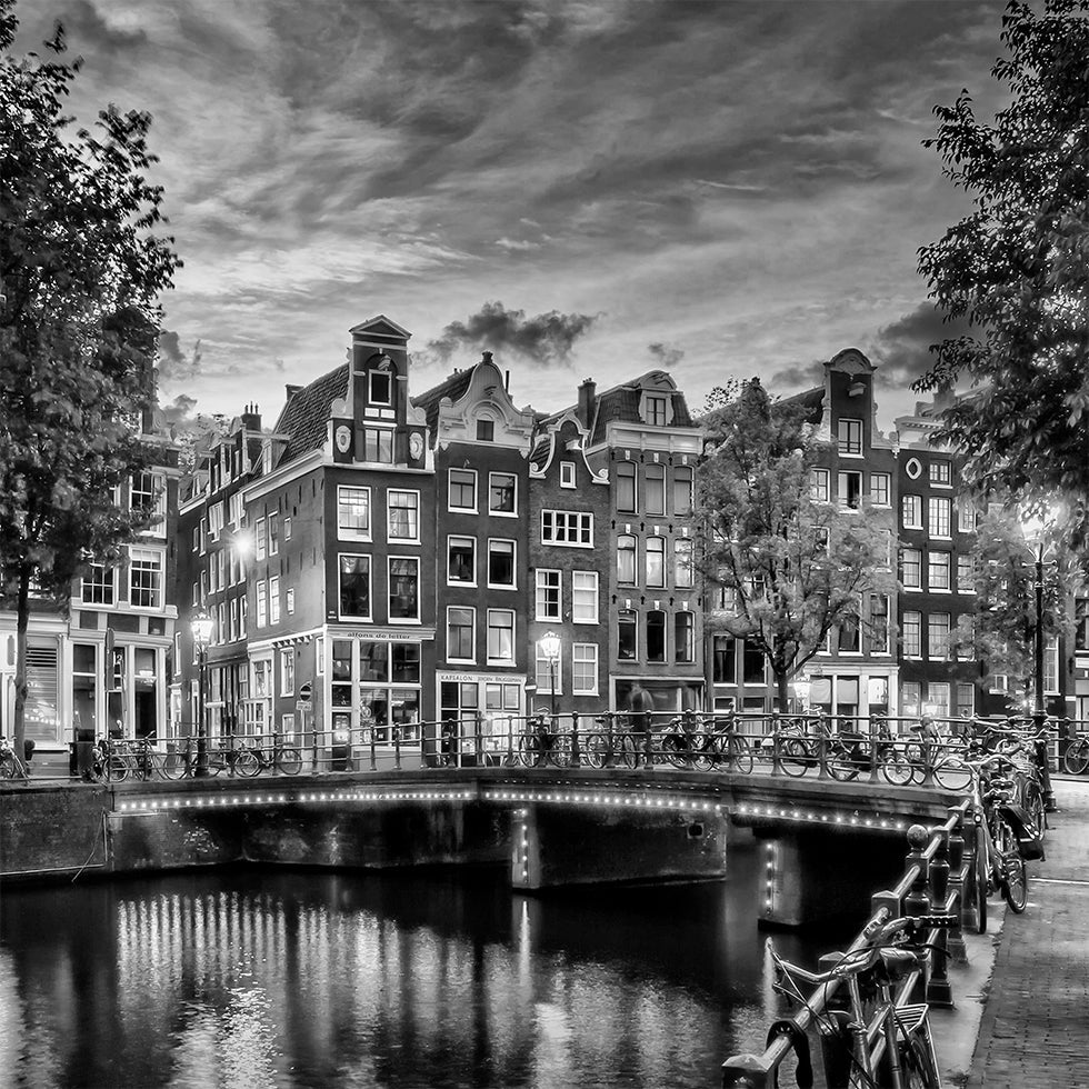 AMSTERDAM Idylický dojem z Single - Monochrome Plakát