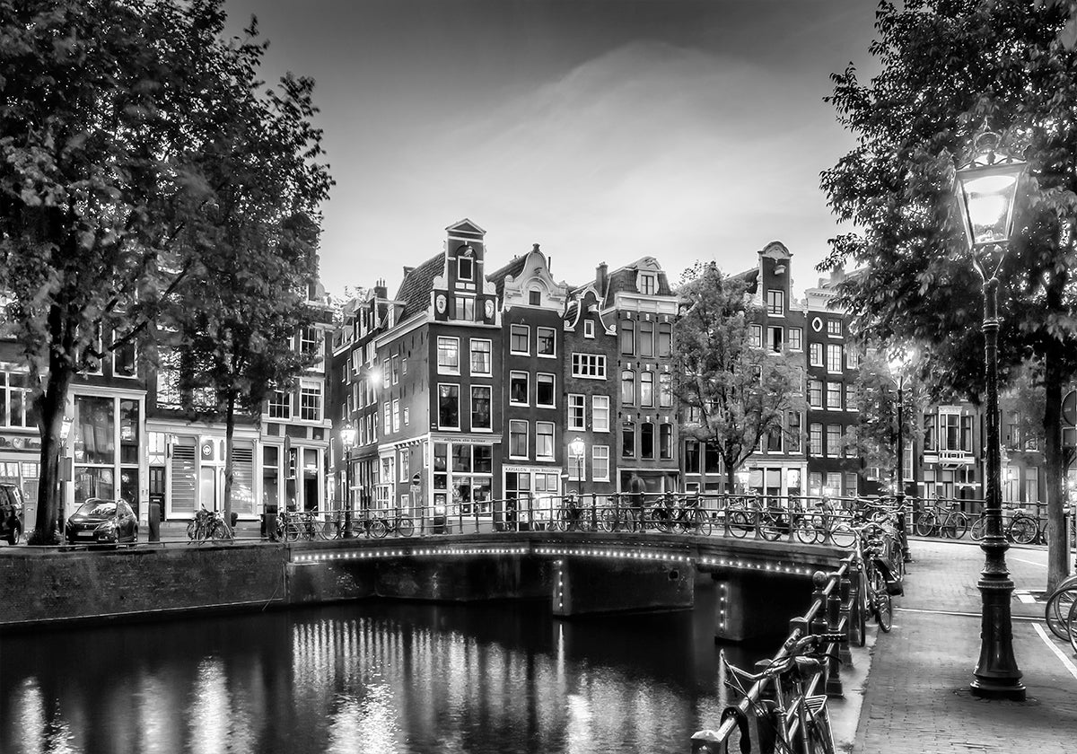AMSTERDAM Idylický dojem z Single - Monochrome Plakát