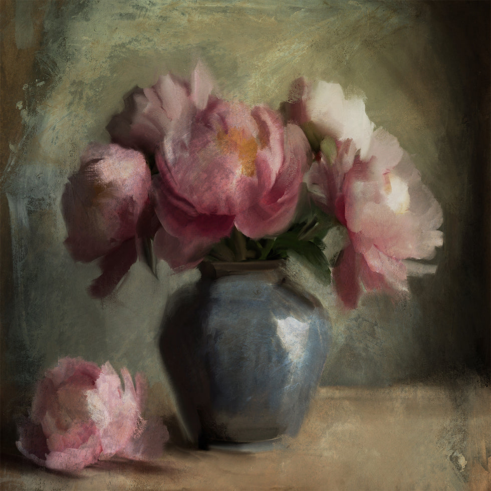 Pivoines A Rose Plakát